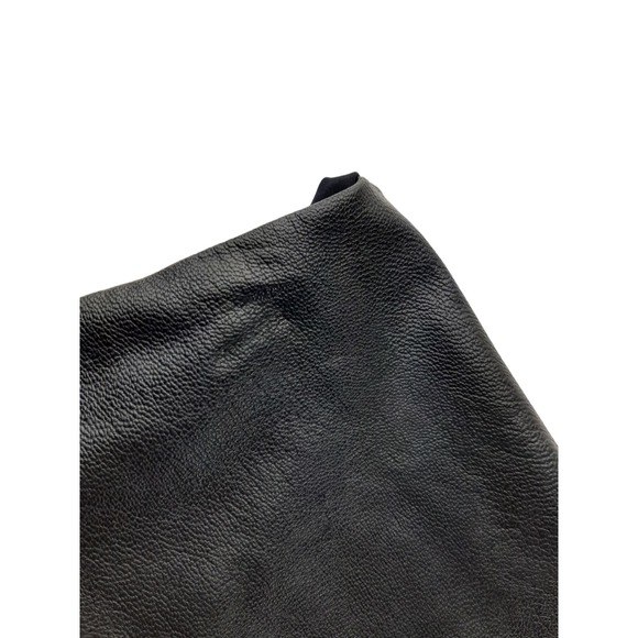 Commando Control Black Faux Leather High Waist Leggings Raw Hem Slimming L - Picture 8 of 8